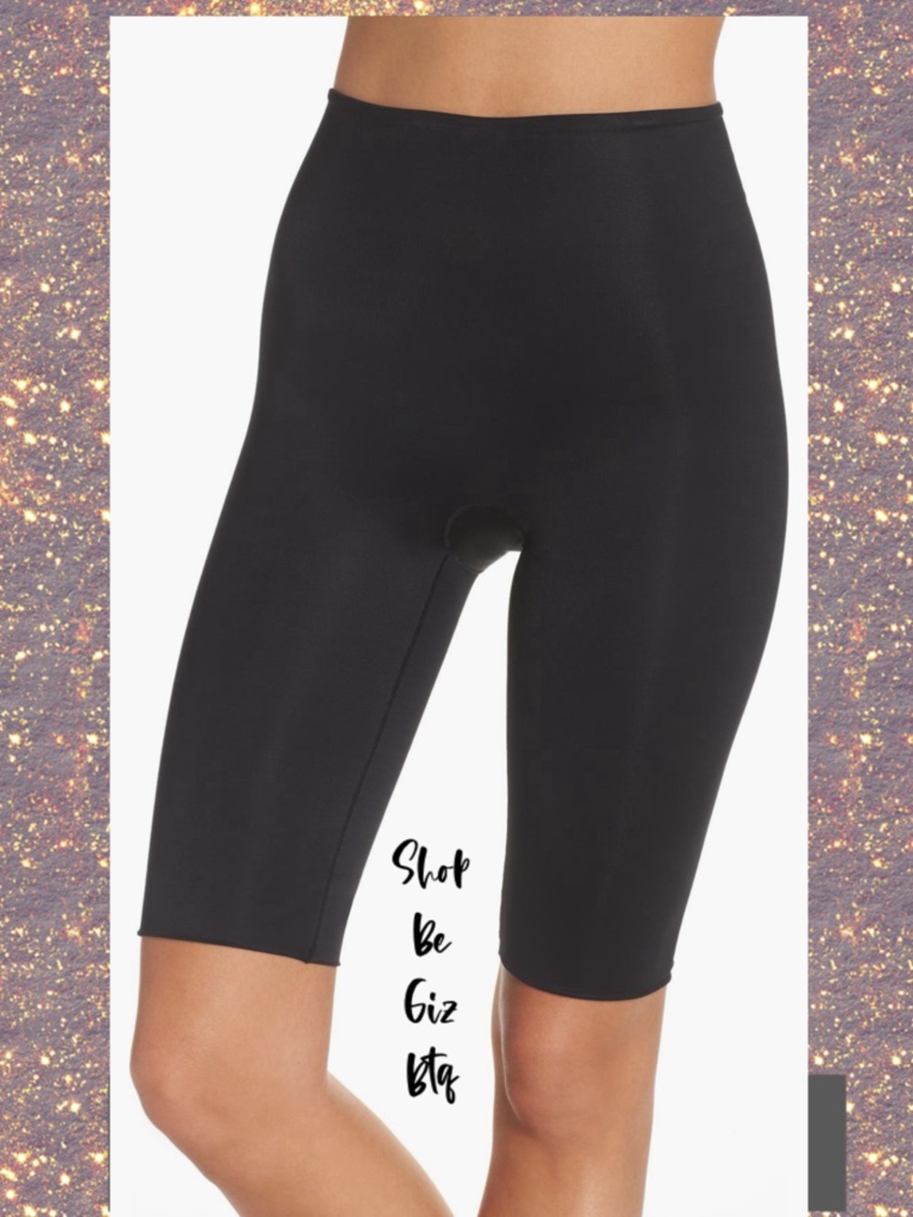 NWT SHANX" POWer Conceal-Her Extended Length Ivia-Thigh Shaping Shorts Black XL